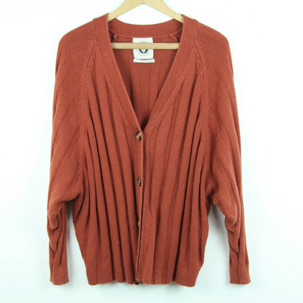 Urban Outfitters Women's Small Chunky Knit Oversized‎ Boyfriend Cardigan Preppy